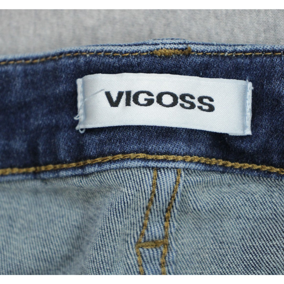 Vigoss Jeans Womens 16 Blue Bootcut Cotton Blend Stretch - Picture 3 of 8